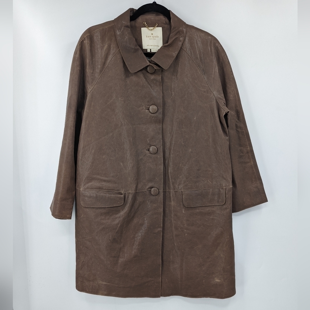 Kate Spade New York Lamb Leather Coat